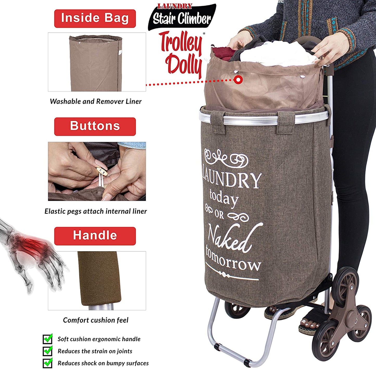Stair Climber Laundry Trolley Dolly