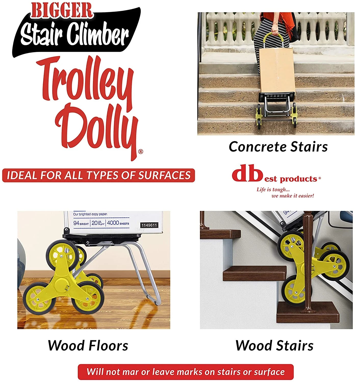 Pattern Stair Climber Bigger Trolley Dolly
