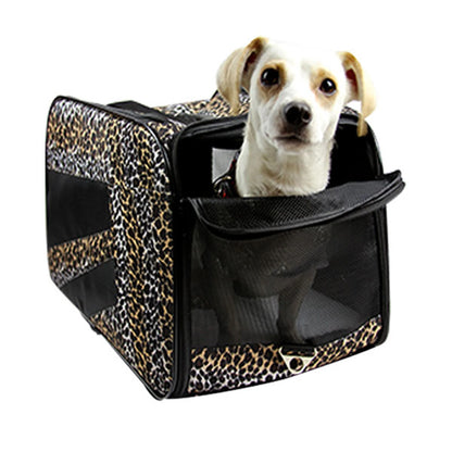 Pet Smart Cart Carrier - Leopard - Medium