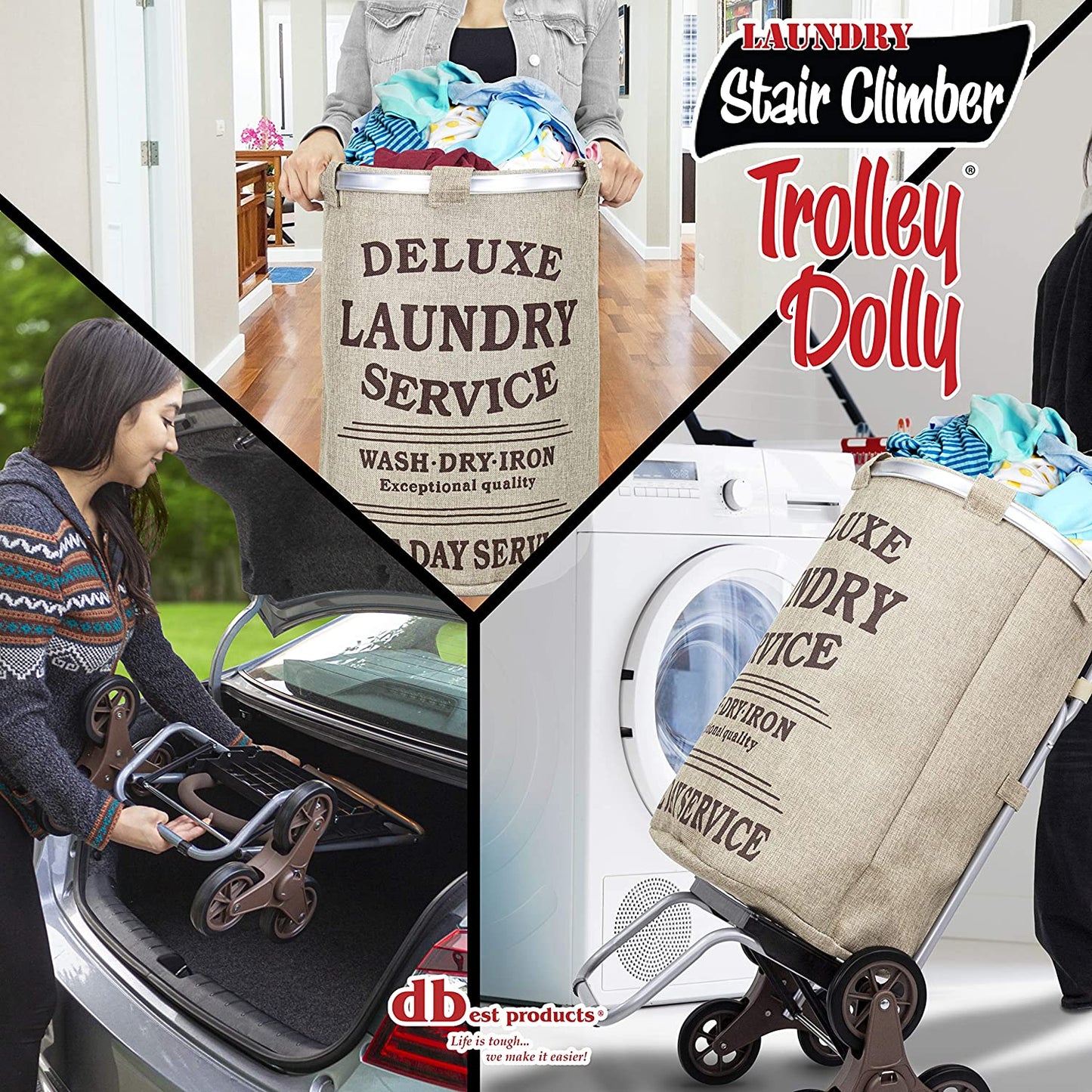 Stair Climber Laundry Trolley Dolly