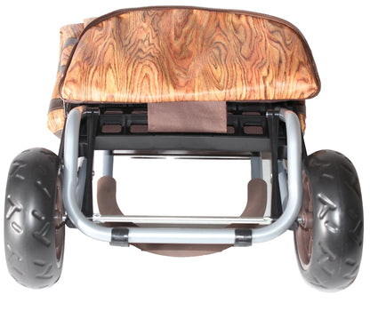 Wine Barrel Cooler Trolley Dolly - Oak