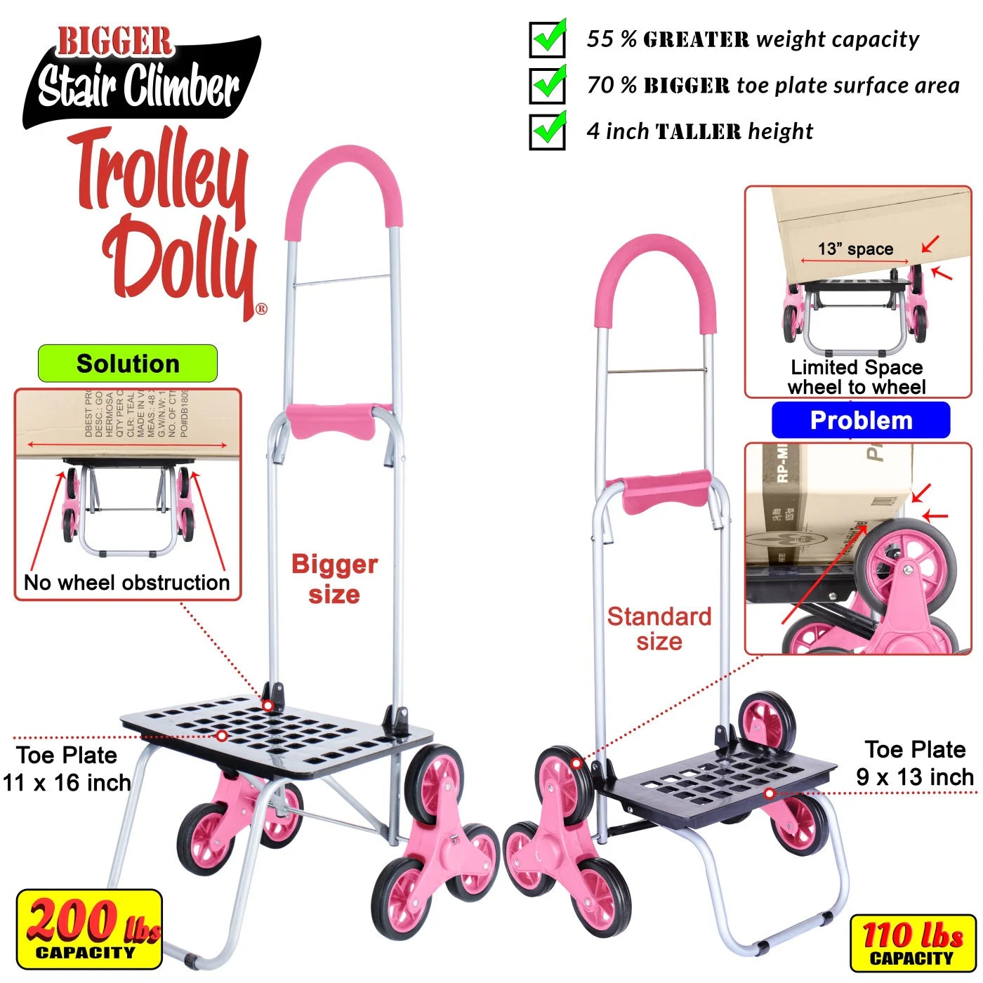 Pattern Stair Climber Bigger Trolley Dolly