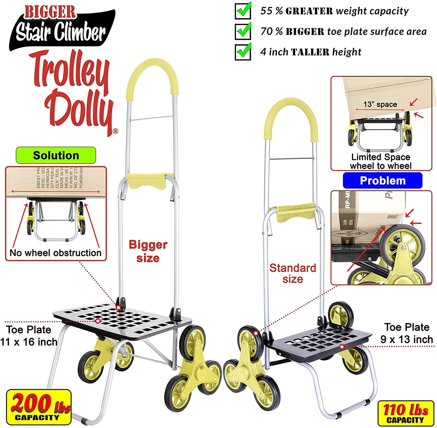 Pattern Stair Climber Bigger Trolley Dolly