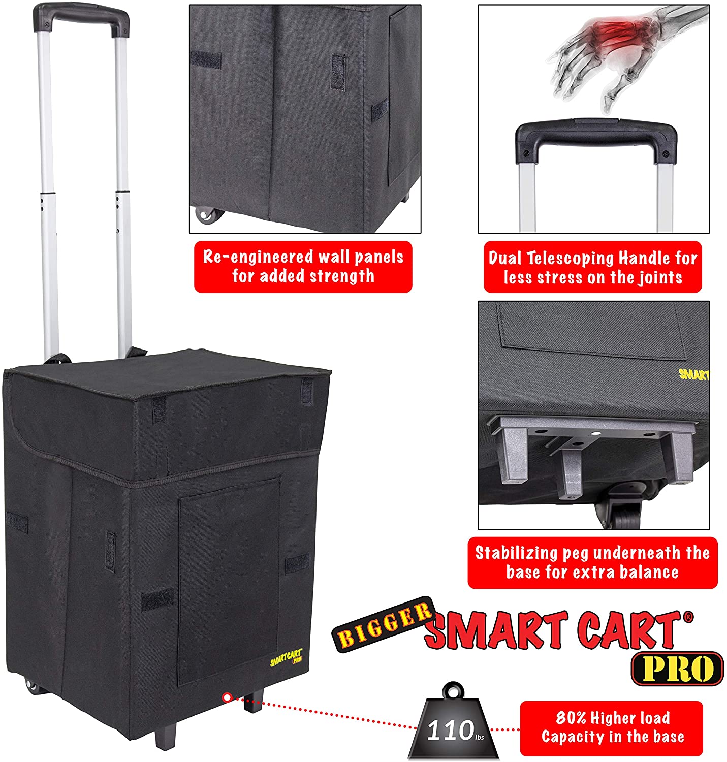 Bigger Smart Cart Pro - Black