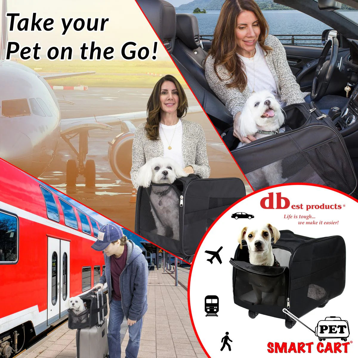 Pet Smart Cart - Black