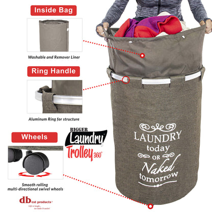 Bigger Laundry Trolley 360