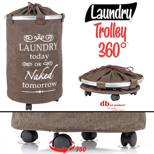Laundry Trolley 360, Brown