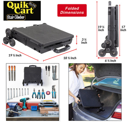 Quik Cart Elite Stair Climber, Black