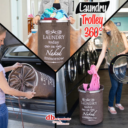 Laundry Trolley 360, Brown