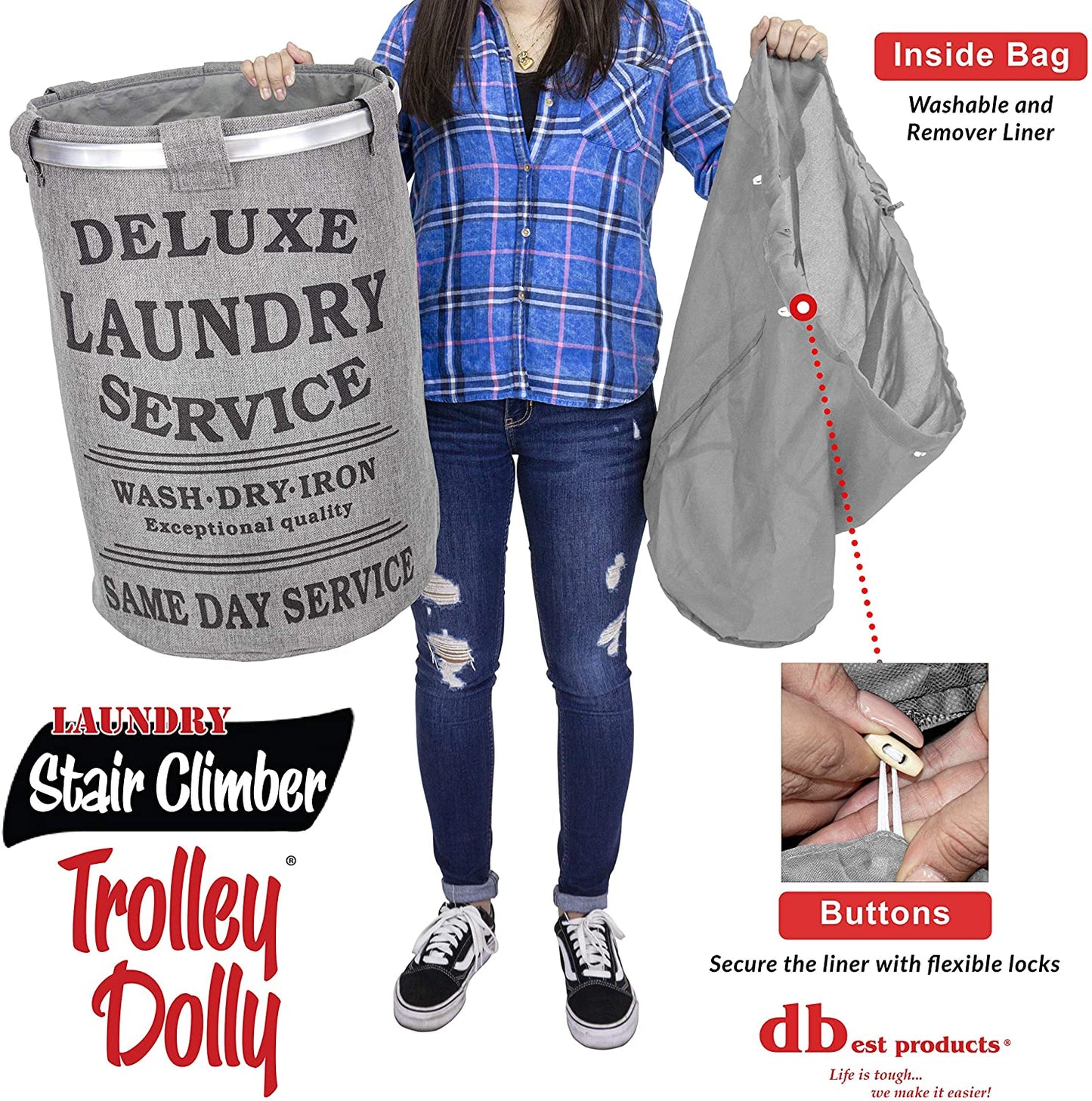 Stair Climber Laundry Trolley Dolly