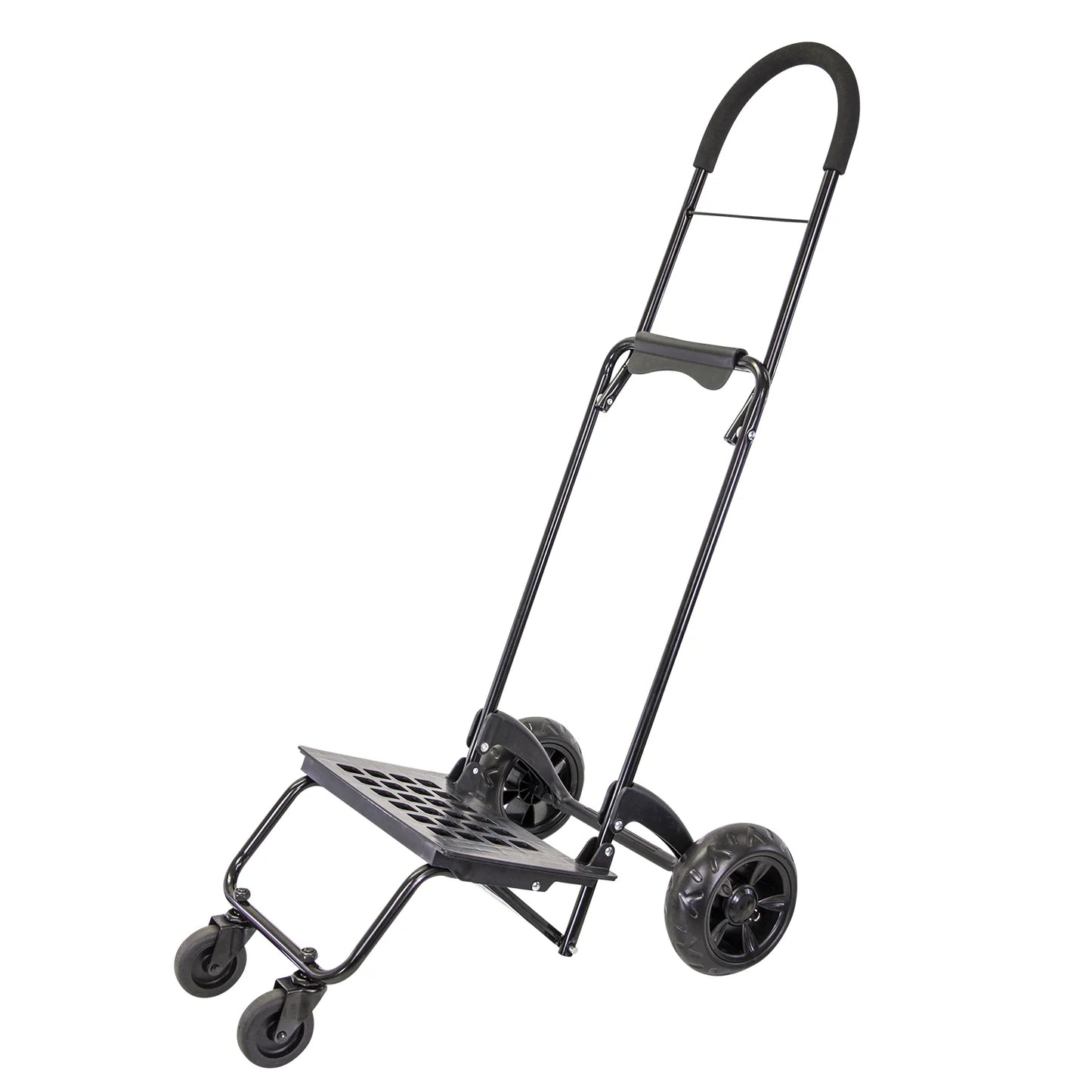 Trolley Dolly Rover MM, Dolly 4 Wheeled Push Folding Utility Cart Hand Truck Platform Swivel Wheels Garden Lightweight Luggage Carretilla de Carga Plegable