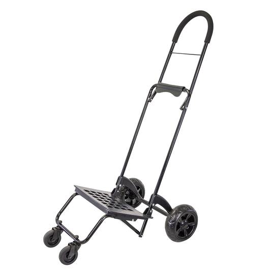 Trolley Dolly Rover MM, Dolly 4 Wheeled Push Folding Utility Cart Hand Truck Platform Swivel Wheels Garden Lightweight Luggage Carretilla de Carga Plegable