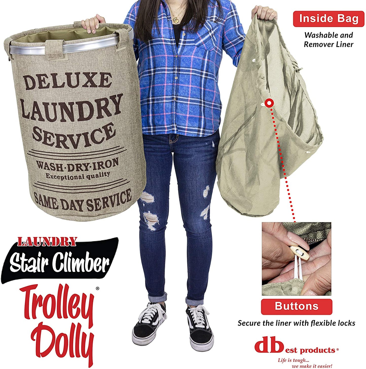 Stair Climber Laundry Trolley Dolly