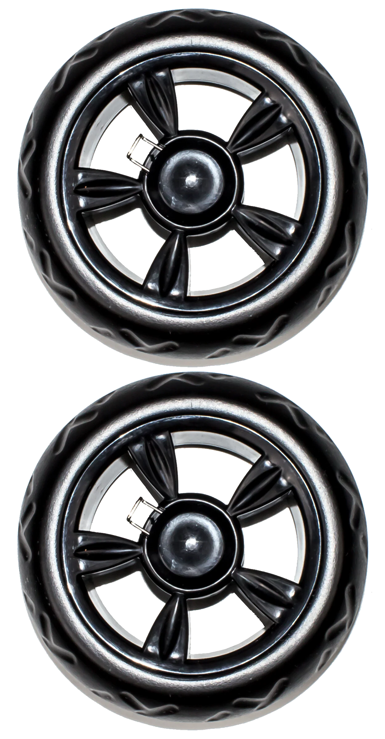 Pair of Two Beefy Wheels Replacement - Black