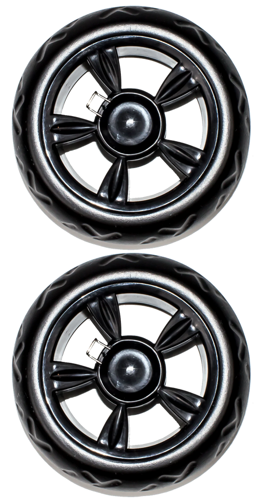 Pair of Two Beefy Wheels Replacement - Black