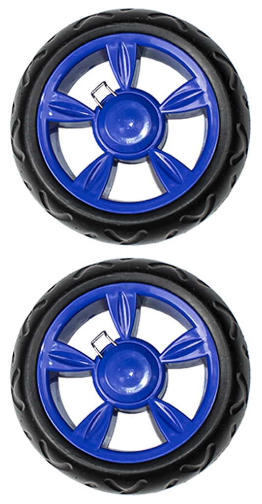 Pair of Two Beefy Wheels Replacement - Blue