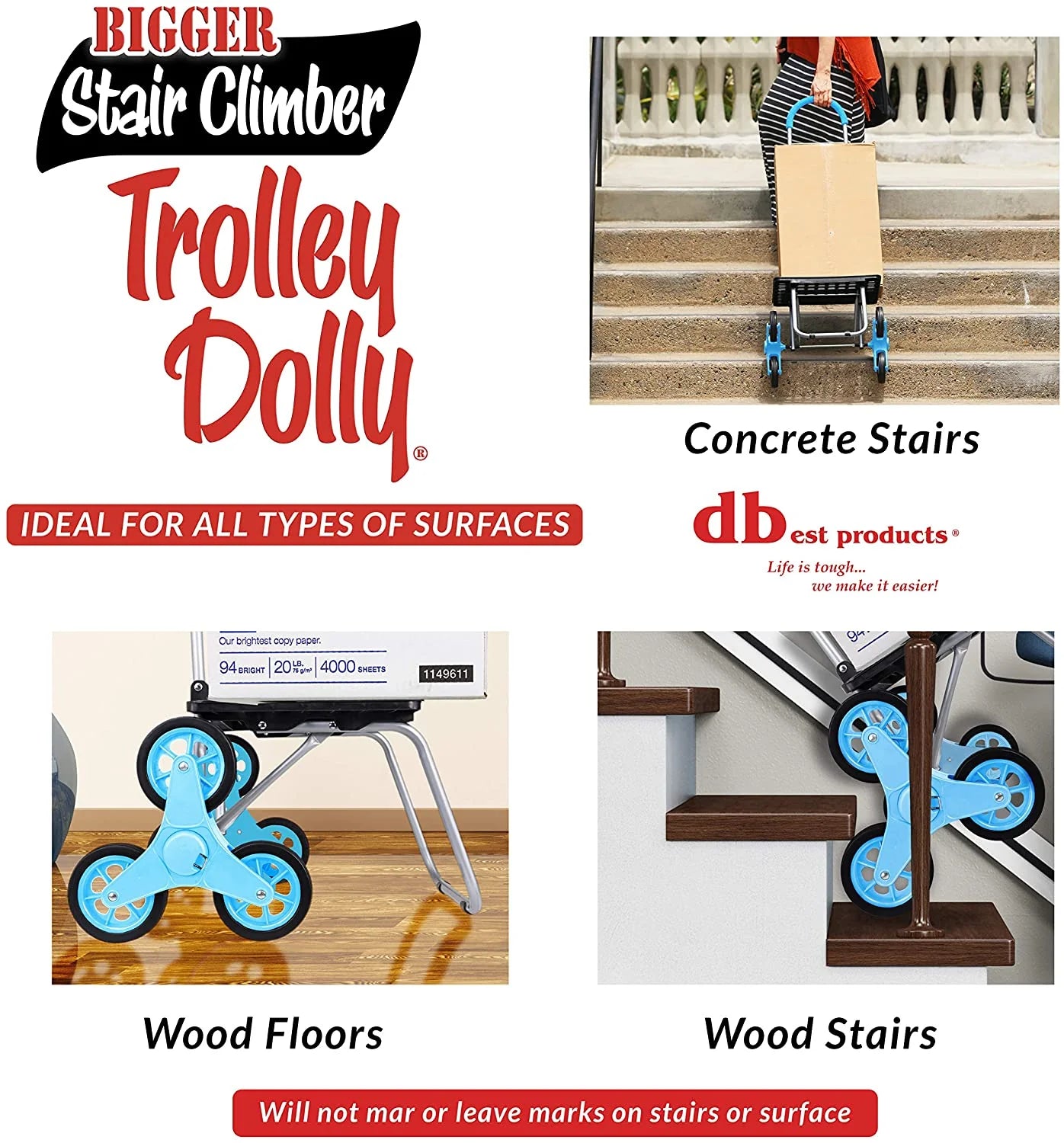 Pattern Stair Climber Bigger Trolley Dolly