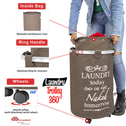 Laundry Trolley 360, Brown